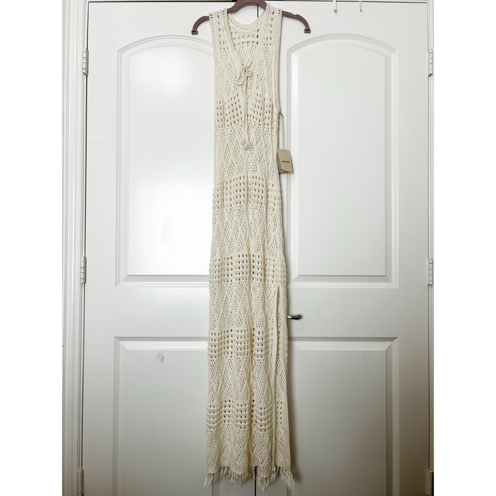NWT Mother Anthropologie The Skinny Dip Crochet Cover Up Dress - Picture 5 of 8